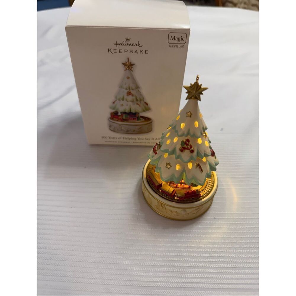 Hallmark Keepsake Tree Ornament 100 Years of Helping You Say It All Magic Light